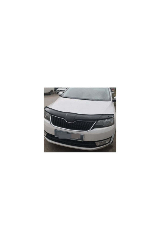Deflector Capota Skoda Rapid 2012-2019 (Plastic ABS, Negru Lucios)