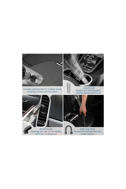 Aspirator Auto Premium, Portabil, Cu Fir Si Accesorii Incluse