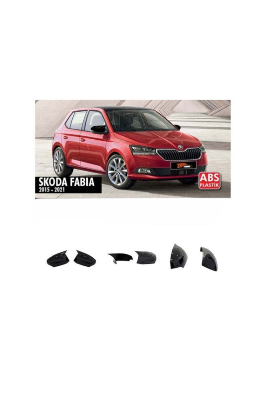 Set 2 Capace Oglinda Tip Batman Skoda Fabia Mk3 2015-2021 (cu semnalizare in oglinda)