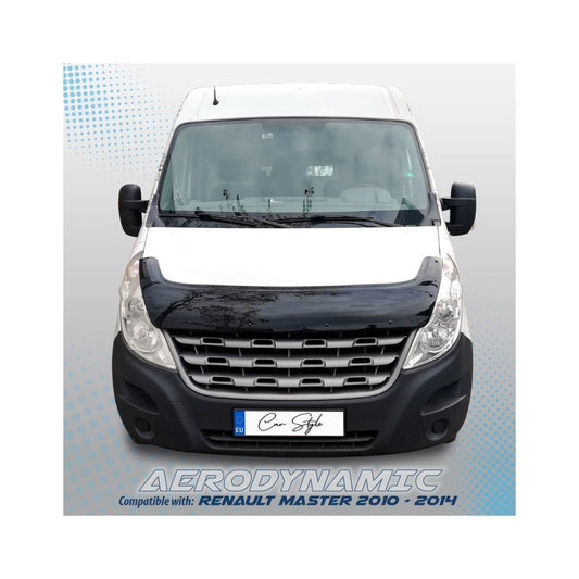 Deflector Capota Renault Master 2010-2014 (Plastic ABS, Negru Lucios)
