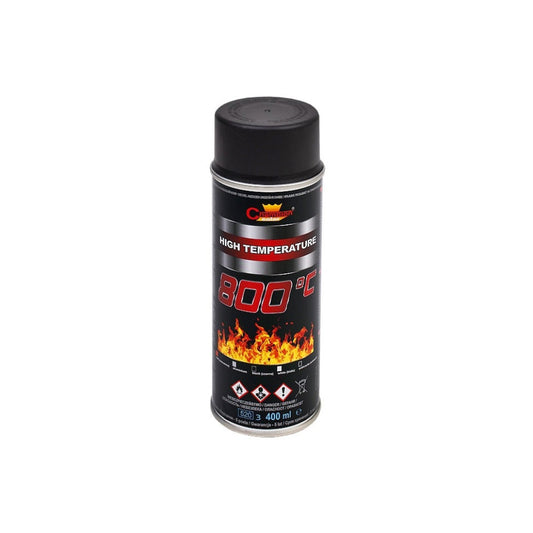 Spray Vopsea Profesional Champion Rezistent Termic 800°C 400ml Negru