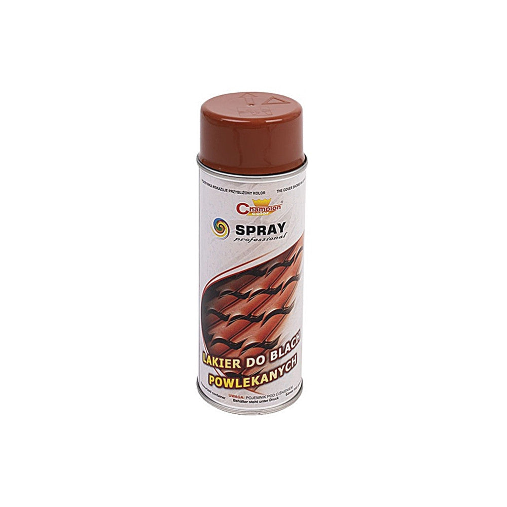 Spray Vopsea Profesional Champion pentru tabla,acoperis 400ml - Maro Aprins