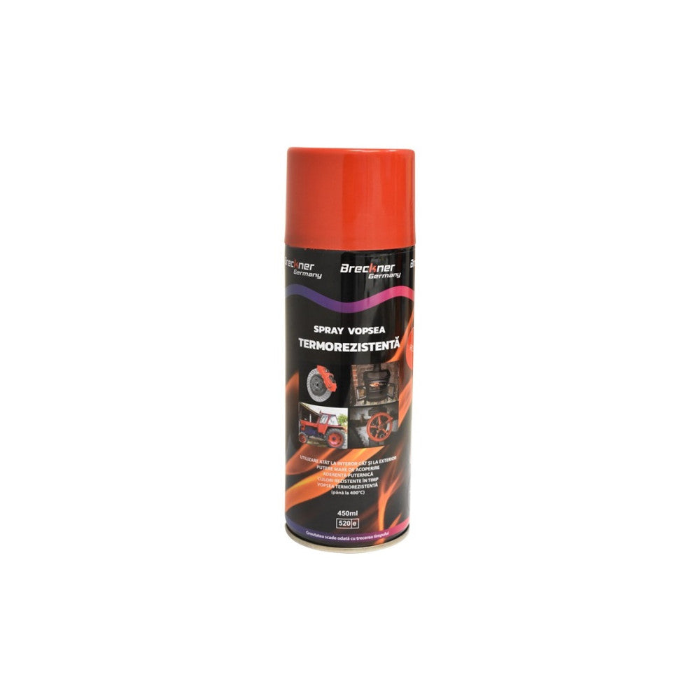 Spray vopsea ROSU rezistent termic pentru etriere 450ml. Breckner Germany