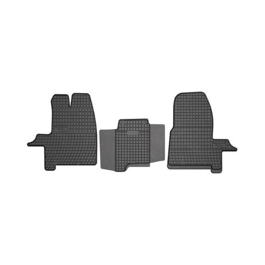 Set 3 Covorase Cauciuc Ford Tourneo Custom I 2012-2021 Randul 1 sofer + pasager  (Frogum)