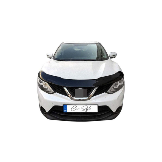 Deflector Capota Nissan Qashqai 2014-2016  (Plastic ABS, Negru Lucios)