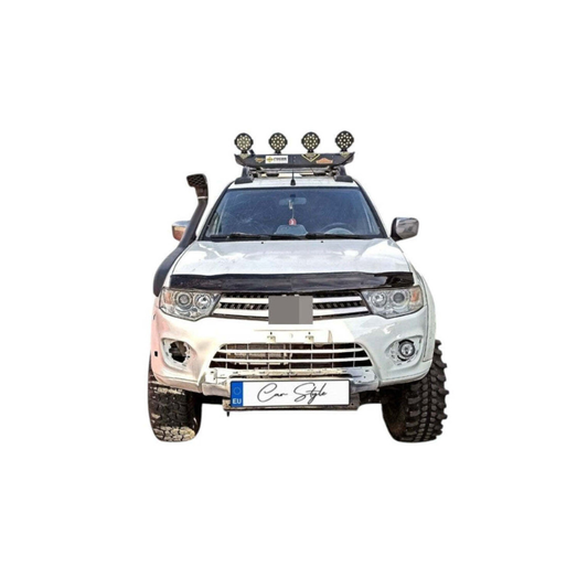 Deflector Capota Mitsubishi L200 2007-2015 (Plastic ABS, Negru Lucios)