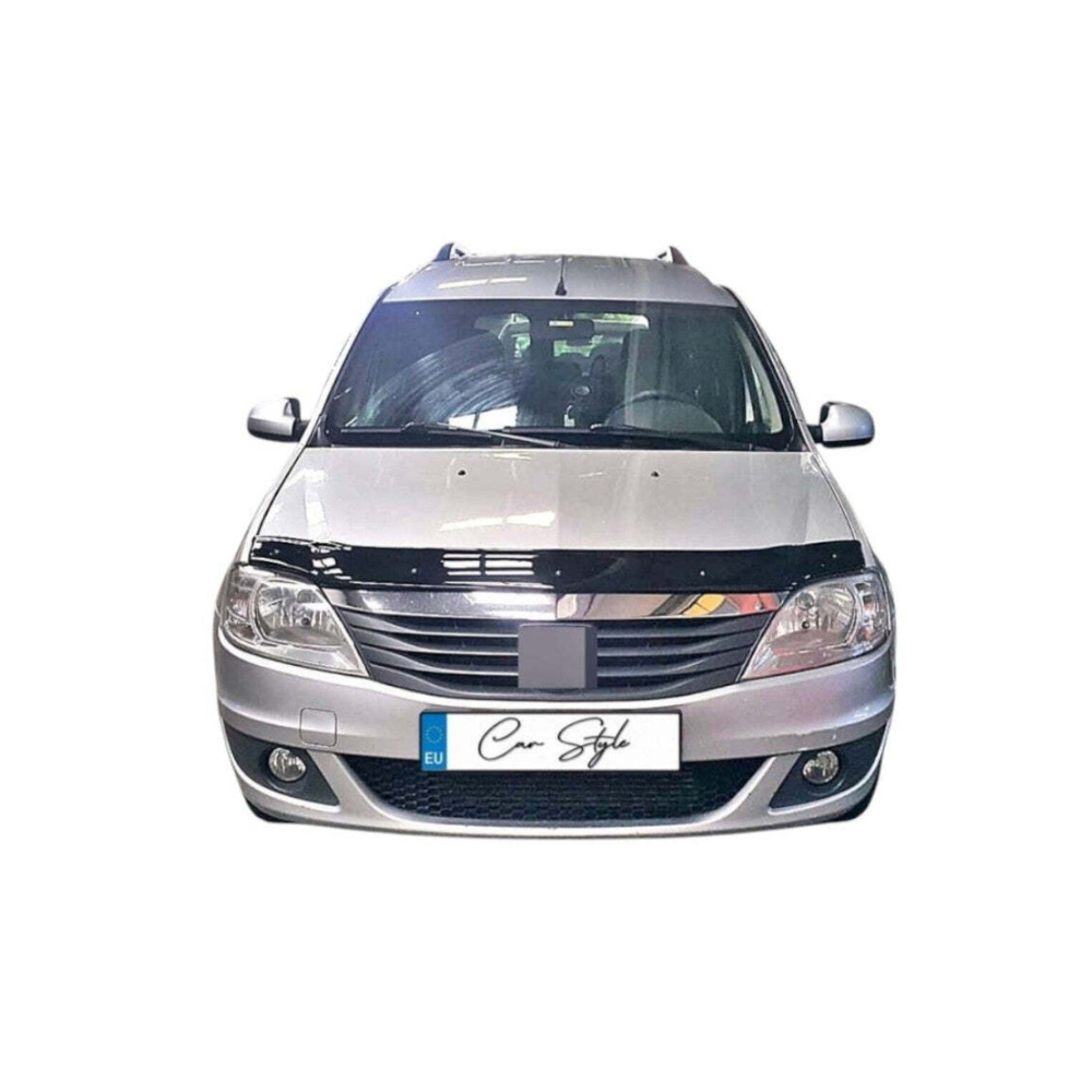 Deflector Capota Dacia Logan 2004-2012 (Plastic ABS, Negru Lucios)