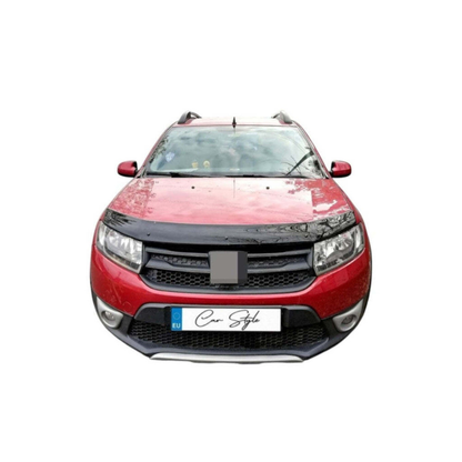 Deflector Capota Dacia Sandero / Sandero Stepway / Logan MCV / Logan II 2012-2020 (Plastic ABS, Negru Lucios)