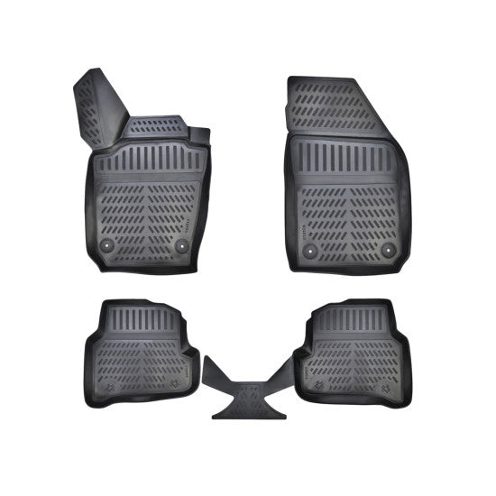 Covorase Presuri Cauciuc Tip Tavita Premium Skoda Fabia 2015-> 