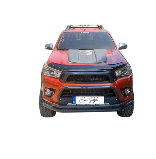 Deflector Capota Toyota Hilux 2015-> (Plastic ABS, Negru Lucios)