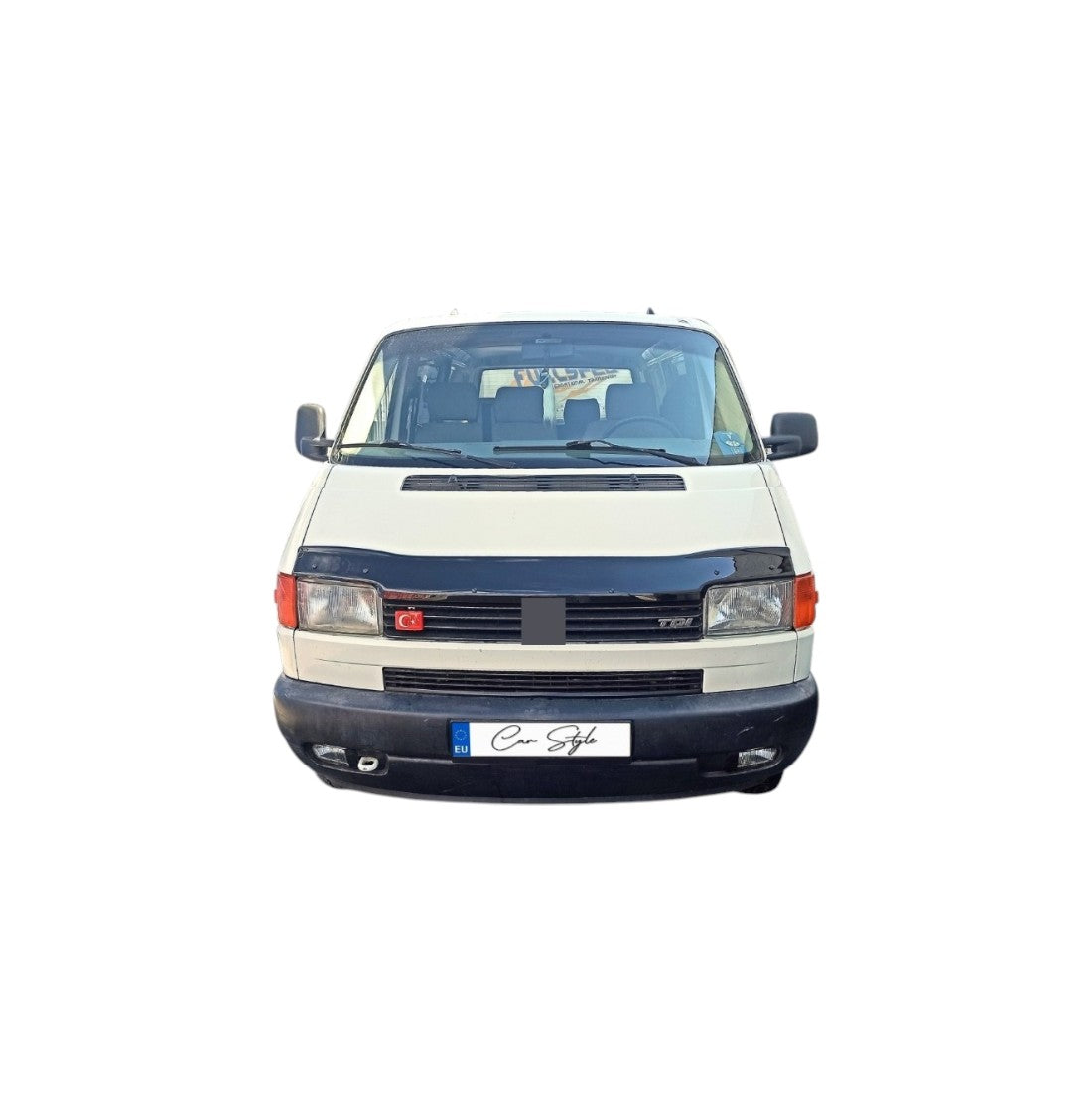 Deflector Capota Volkswagen Transporter T4 1995-2003  (Plastic ABS, Negru Lucios)