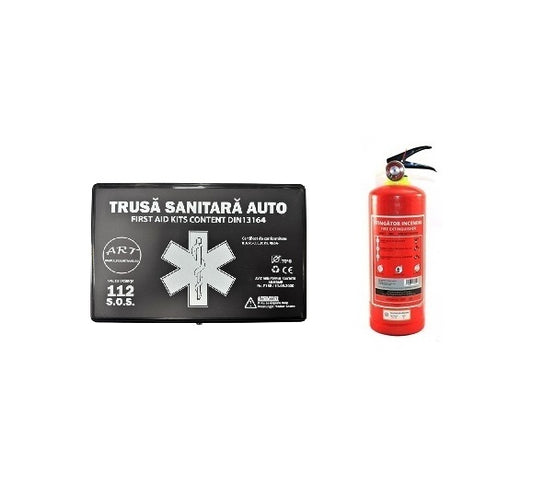 Set Trusa Medicala Omologata U.E / R.A.R + Stingator Reincarcabil 1KG P1