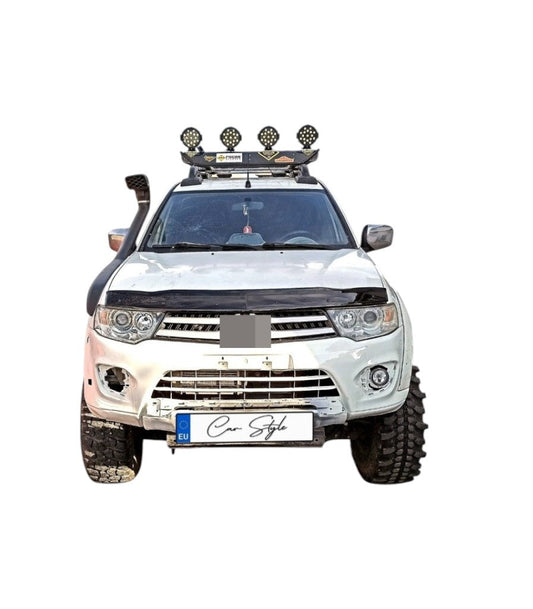 Deflector Capota Mitsubishi L200 2007-2015  (Plastic ABS, Negru Lucios)