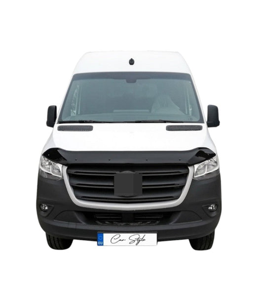 Deflector Capota Mercedes Sprinter W907 2018->  (Plastic ABS, Negru Lucios)