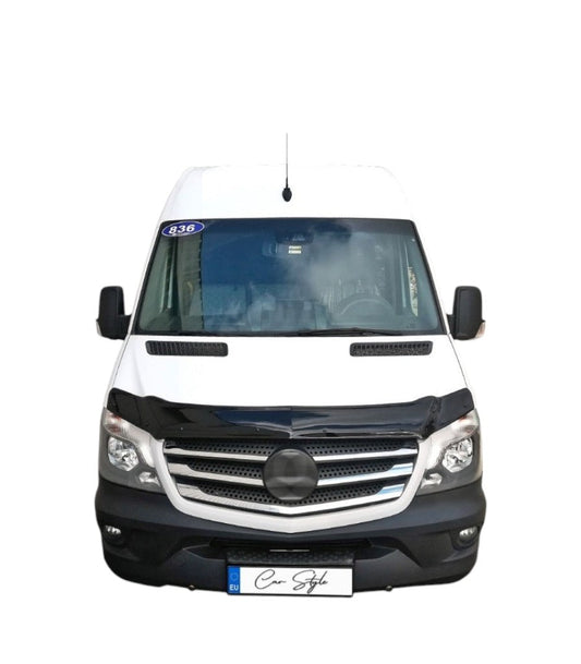 Deflector Capota Mercedes Sprinter W906 2014-2018 (Plastic ABS, Negru Lucios)
