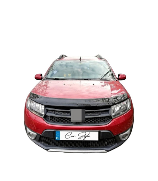 Deflector Capota Dacia Sandero / Sandero Stepway / Logan MCV / Logan II 2012-2020 (Plastic ABS, Negru Lucios)