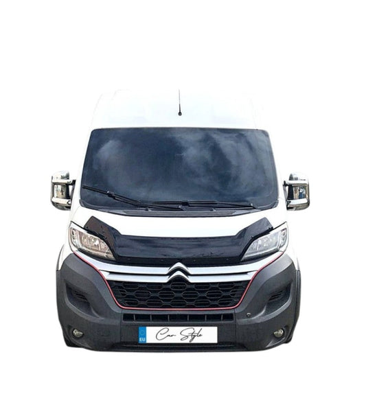 Deflector Capota Citroen Jumper 2014-> (Plastic ABS, Negru Lucios)