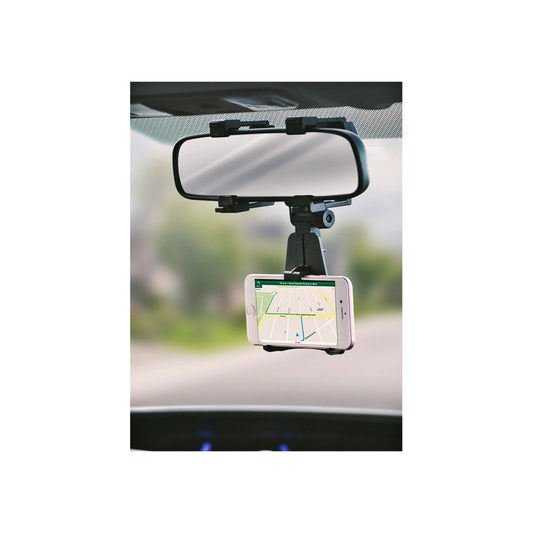 Suport Telefon Auto cu Prindere pe Oglindă Retrovizoare, Rotire 240°, Stabil și Reglabil – Model STQ8