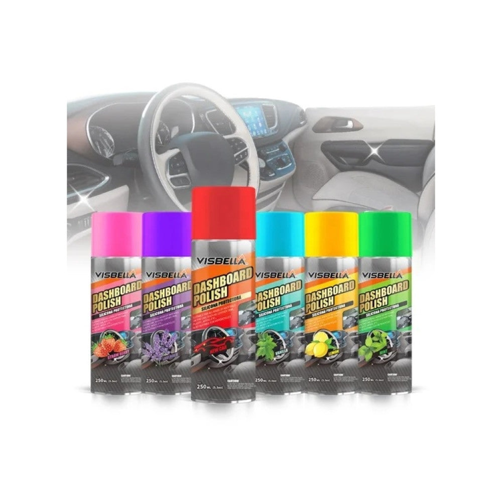 Spray siliconic pentru bord parfumat Visbella 250ml